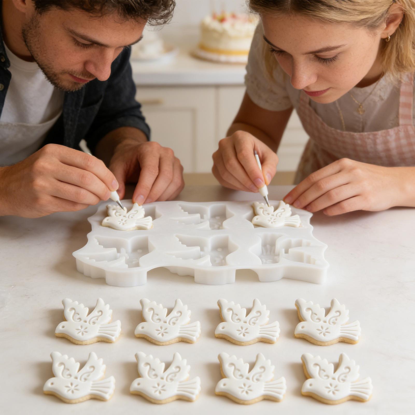 Potsticker Mold - Bird Shape Silicone Mold 6-Cavity Non-Stick