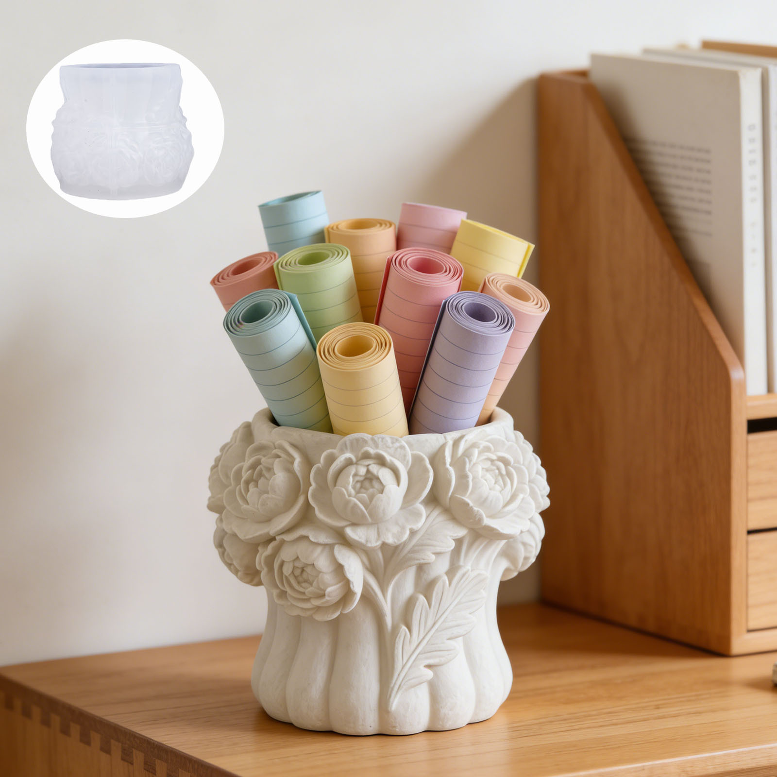 3D Rose Flower Vase Silicone M - огляд і ціна Potsticker Mold