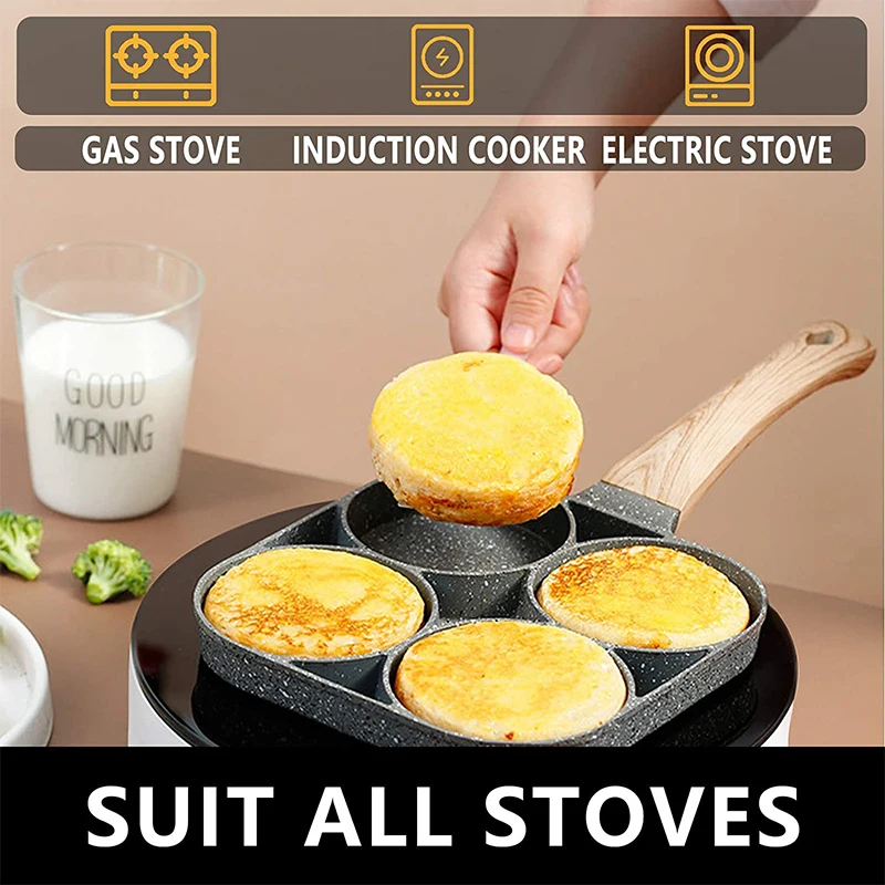 Pancake Egg Frying Pan 4 Cups  - огляд і ціна Egg Waffle Pan