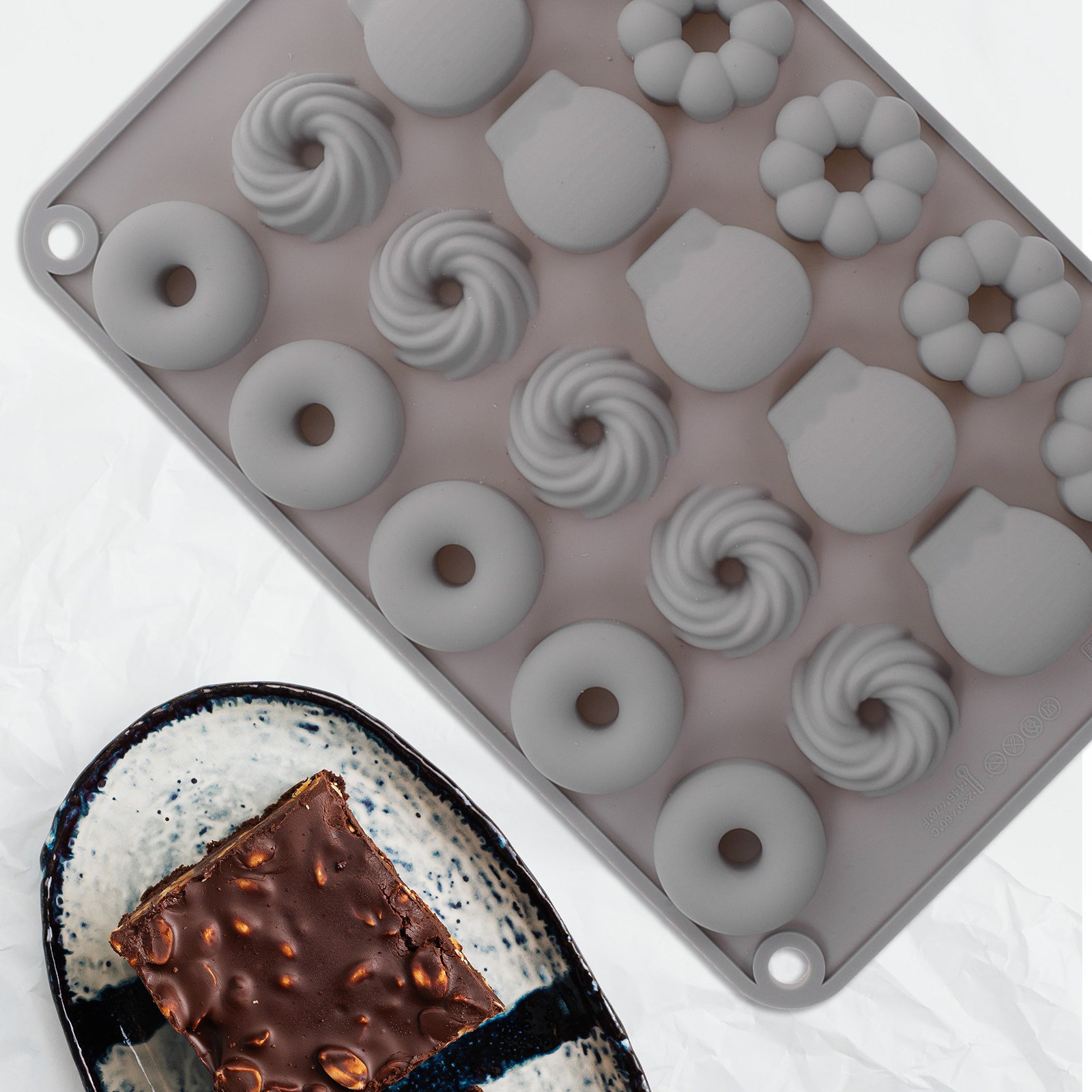 Mini Chocolate Donut Silicone  - огляд і ціна Donut Mold Silicone