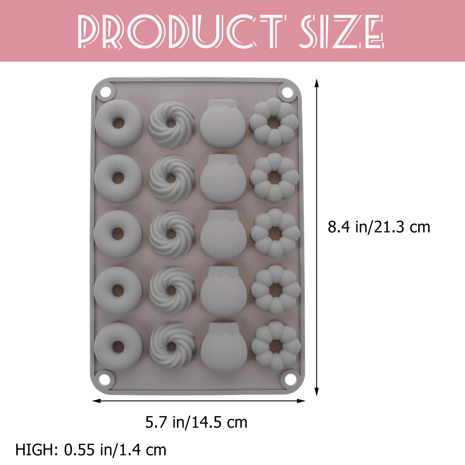 Mini Chocolate Donut Silicone  - огляд і ціна Donut Mold Silicone